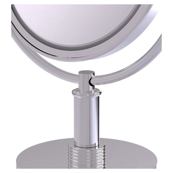 Allied Brass 8-in x 15-in Polished Chrome Double-Sided Magnifying Countertop Vanity Mirror