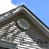 18 in. x 18 in. Octagon Primed Polyurethane Paintable Gable Louver Vent - Super Arbor