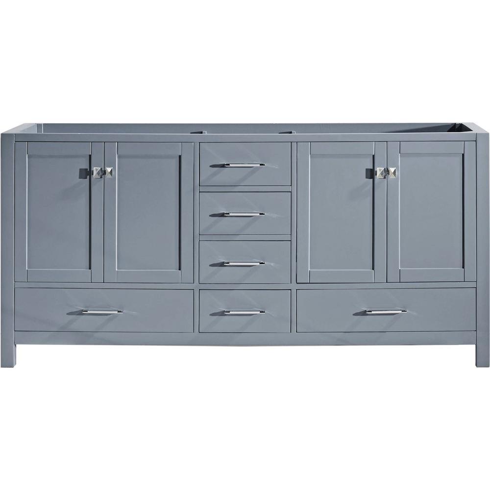 Caroline Avenue 60 in. W Bath Vanity Cabinet Only in Cashmere Gray - Super Arbor