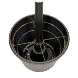 Solar Powered Outdoor LED Black Lamp Post with Planter