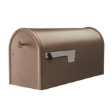 Edwards Large, Steel, Post Mount Mailbox, Black - Super Arbor