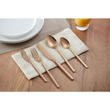 Brenner 40-Piece Stainless Steel 18/0 with Copper Finish Flatware Set (Service for 8)
