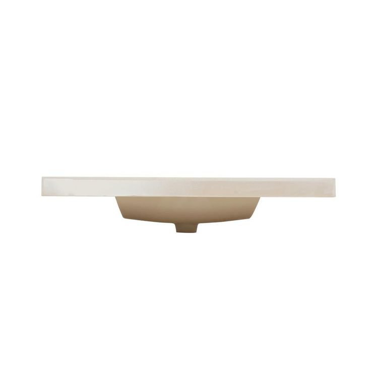 37 in. W x 22 in. D Cultured Marble Vanity Top in White with White Sink