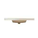 37 in. W x 22 in. D Cultured Marble Vanity Top in White with White Sink