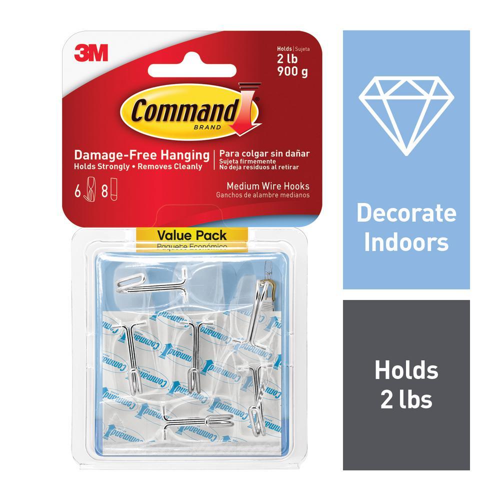 Medium Clear Wire Toggle Hook (6-Pack) - Super Arbor