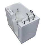 Nova Heated 4.5 ft. Walk-In Whirlpool Bathtub in Biscuit with Chrome Trim - Super Arbor