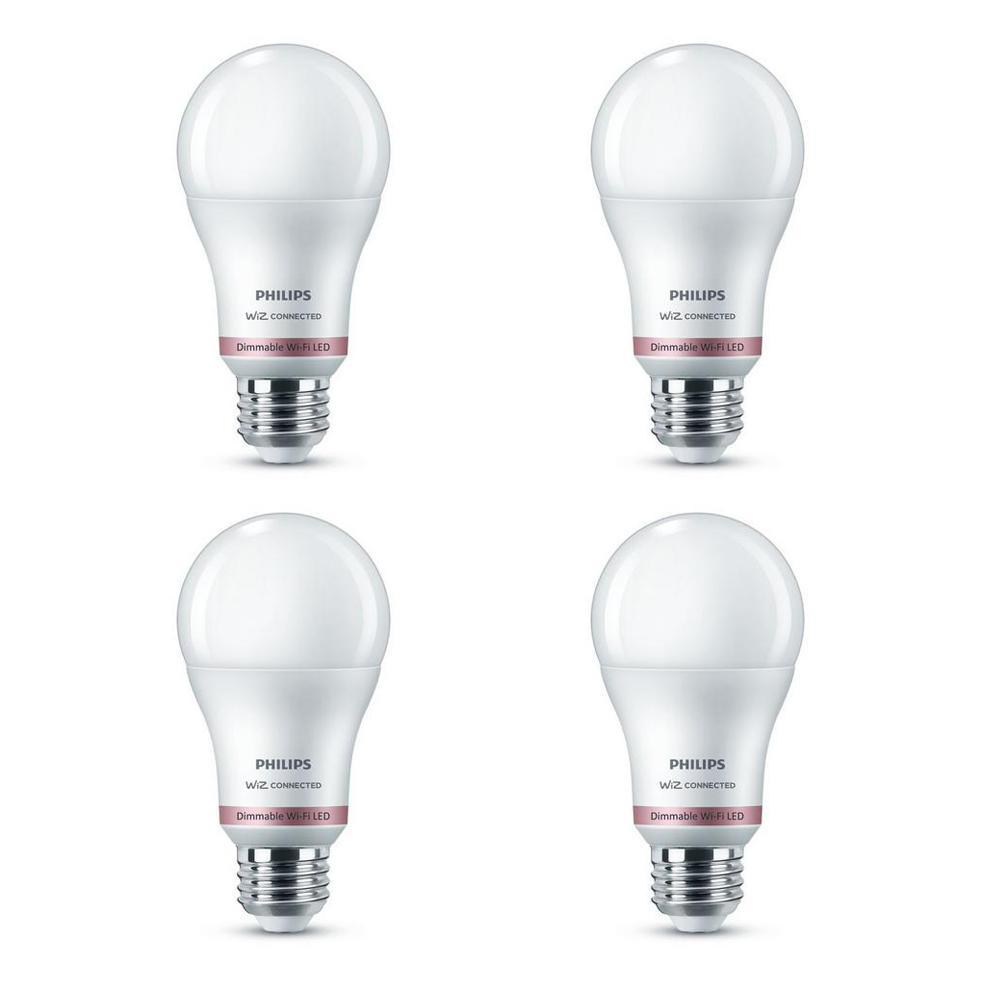 Soft White A19 LED 60W Equivalent Dimmable Smart Wi-Fi Wiz Connected Wireless Light Bulb - Super Arbor