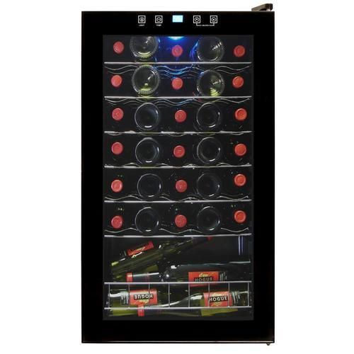 Vinotemp 34-Bottle Capacity Black Freestanding Wine Chiller