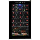 Vinotemp 34-Bottle Capacity Black Freestanding Wine Chiller