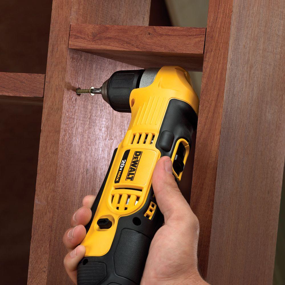 20-Volt MAX Lithium-Ion Cordless Compact Right Angle Drill Kit with Battery 1.5Ah, Charger and Bag - Super Arbor