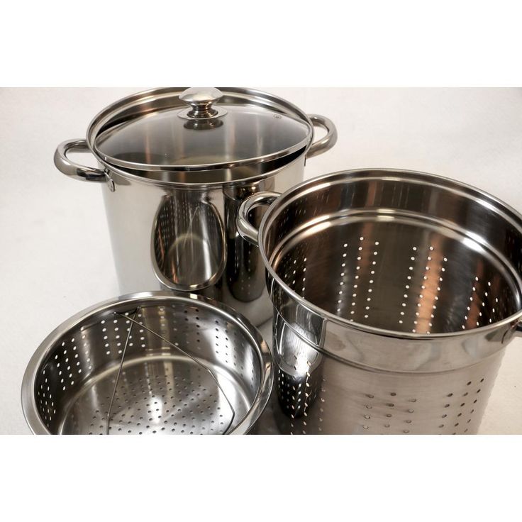 20 Qt. Professional 18/10 Stainless Steel Multi-Cooker with Lid (4-Piece)