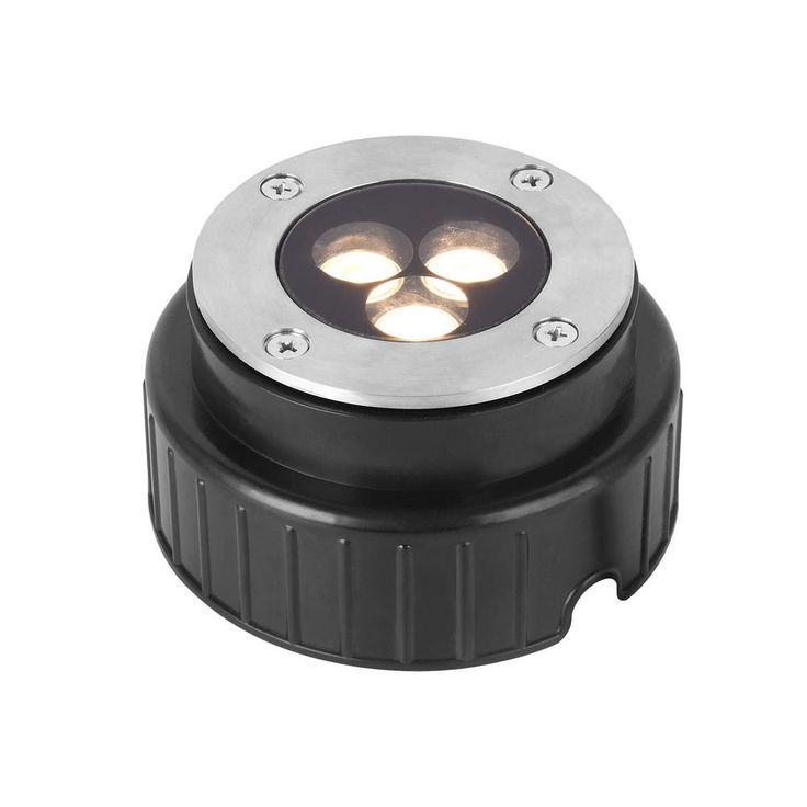 3-Watt Stainless Steel Outdoor Integrated LED 3000K In-Ground Landscape Path Light