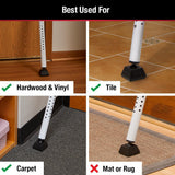 27-1/2 in. to 42 in. Adjustable Steel Door Security Bar - Super Arbor