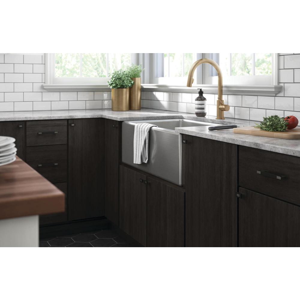 Industrial Insert 4 or 5-1/16 in. (102 or 128mm) Heirloom Silver and Matte Black Dual Mount Drawer Pull - Super Arbor