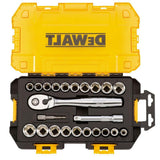 1/2 in. Drive Combination Socket Set with Case (23-Piece) - Super Arbor