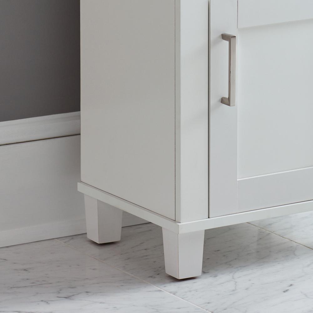 Shaker Style 16 in. W x 12 in. D x 29.9 in. H Floor Cabinet in White - Super Arbor