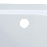 Accord 5 ft. Left Drain Rectangular Alcove Soaking Tub in White - Super Arbor