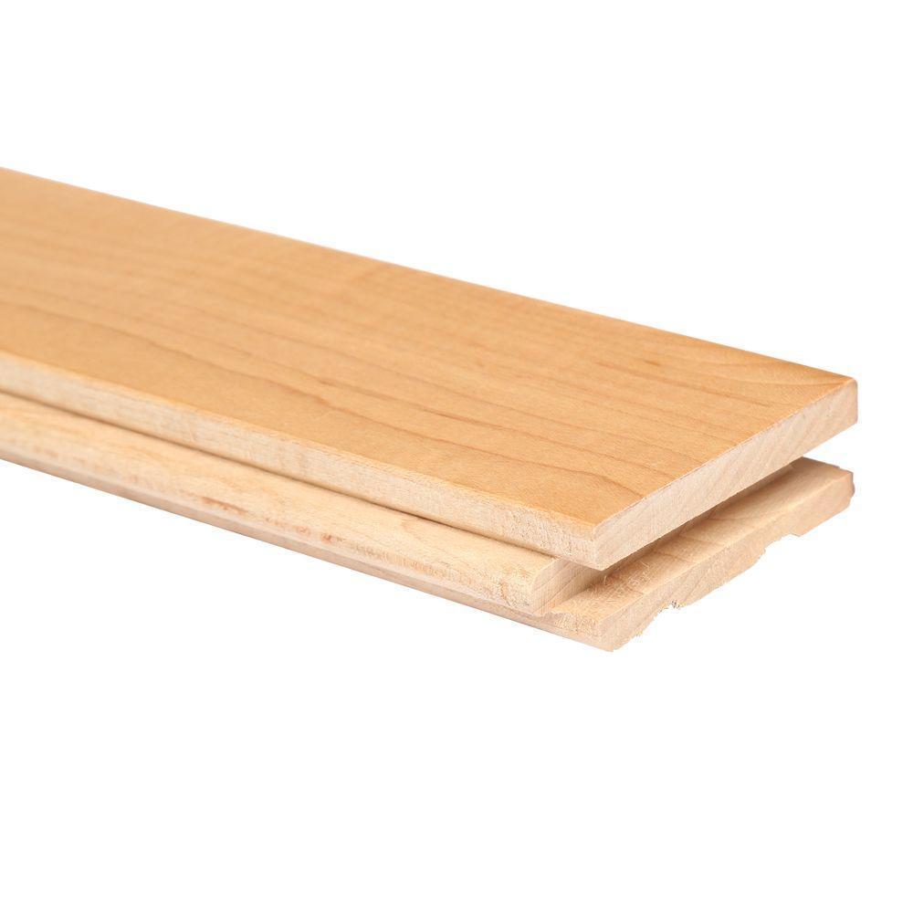 Bruce Natural Maple 3/4 in. Thick x 2-1/4 in. Wide x Varying Length Solid Hardwood Flooring (20 sq. ft. / case) - Super Arbor