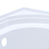 Accord 5 ft. Left Drain Rectangular Alcove Soaking Tub in White - Super Arbor