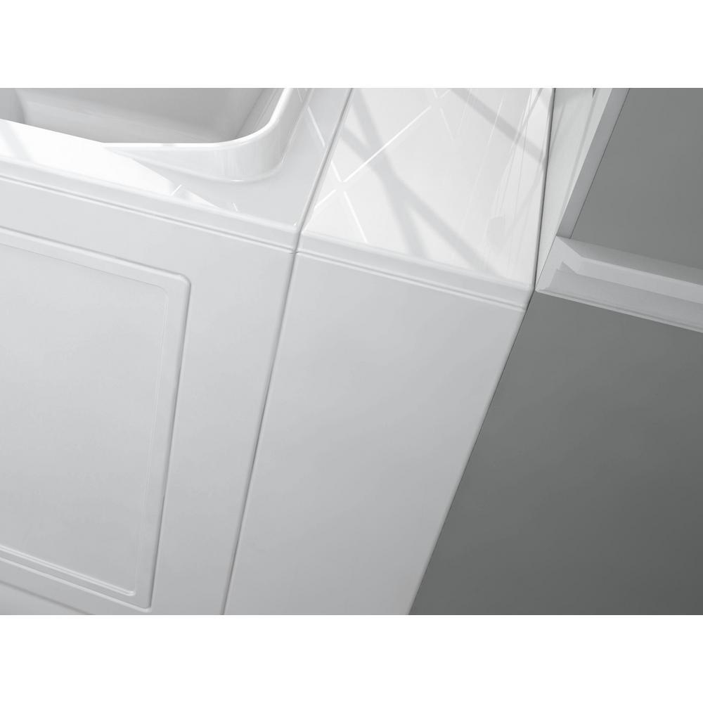 Gelcoat Value Series 52 in. x 32 in. Right Hand Walk-In Whirlpool and Air Bathtub with Outward Opening Door in White - Super Arbor