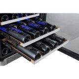 Avallon 54-Bottle Capacity Stainless Steel Built-In/Freestanding Wine Chiller