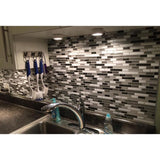 12 in. x 12 in. Grey Peel and Stick Tile Backsplash for Kitchen (10-Pack)