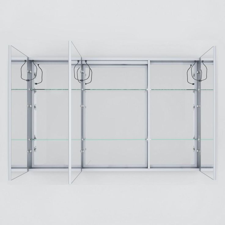 Lesina 48 in. W. x 36 in. H. Recessed or Surface-Mount LED Medicine Cabinet with Defogger