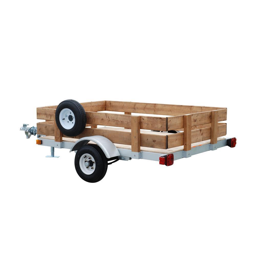 Galvanized 4 ft. x 8 ft. Kit Trailer - Super Arbor