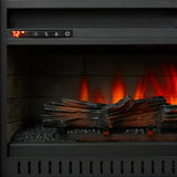 Cecily 72 in. Media Console Infrared Electric Fireplace in Rich Brown Cherry - Super Arbor