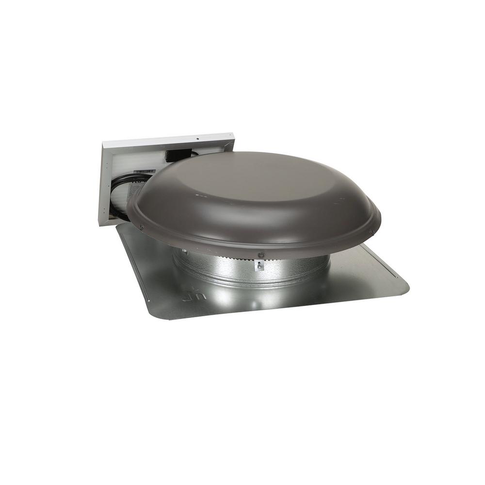 800 CFM Weatherwood Galvanized Steel Solar Powered Attic Fan - Super Arbor