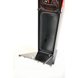 Climbing Leaf 2-Door Front Access Lockable Ground Mount Mailbox in Black and Silver - Super Arbor