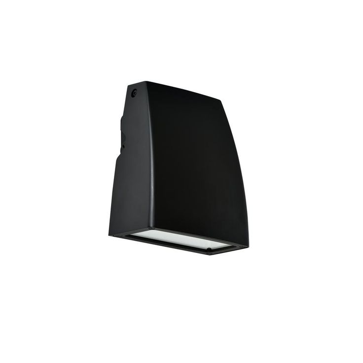 33-Watt Black Outdoor Integrated LED Adjustable Wall Pack Light
