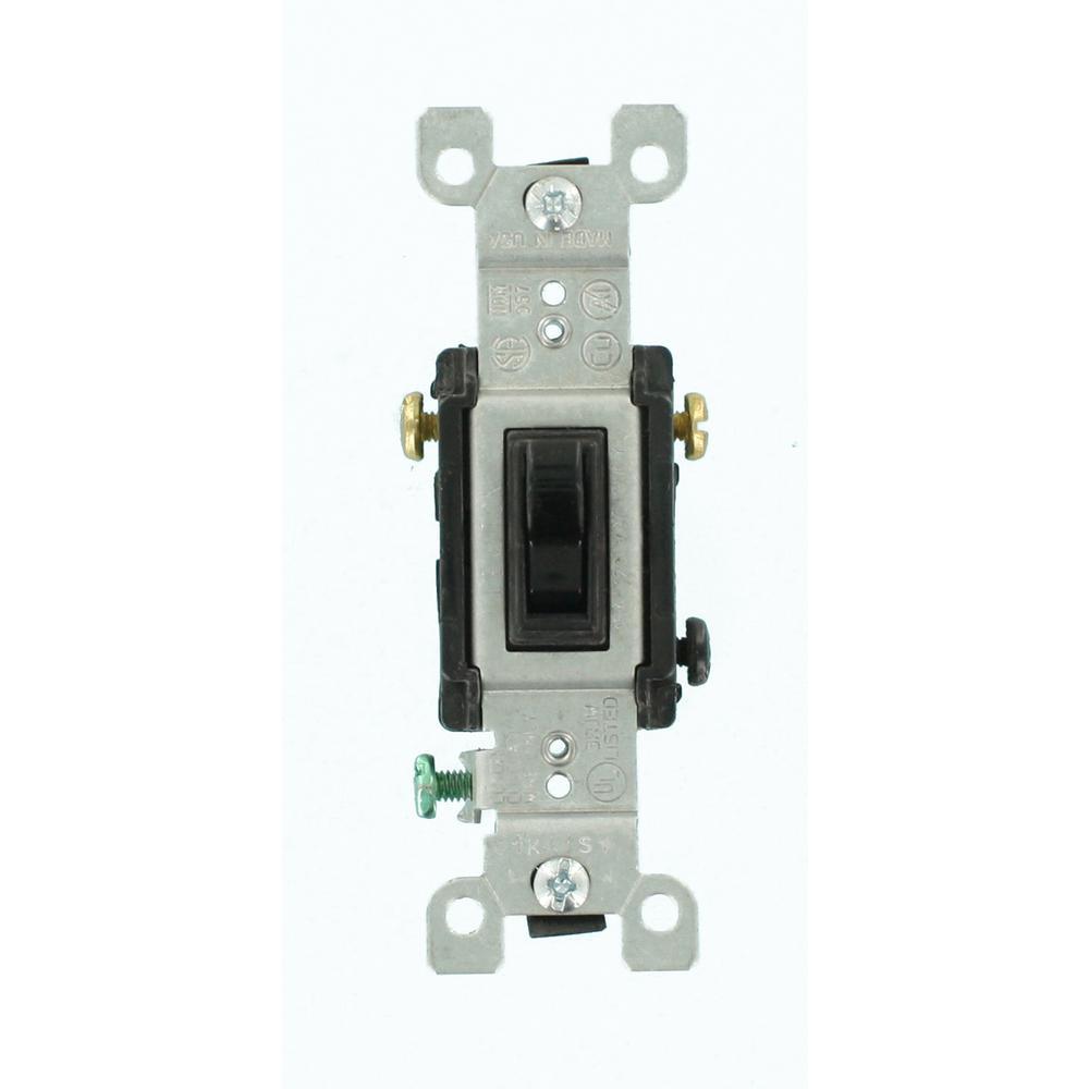 15 Amp 3-Way Toggle Switch, White - Super Arbor