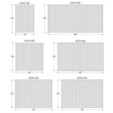 24 in. H x 16 in. L Hot Water Panel Radiator Package in White - Super Arbor