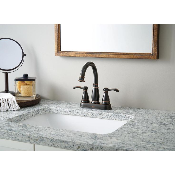 Porter 4 in. Centerset 2-Handle Bathroom Faucet in Oil Rubbed Bronze