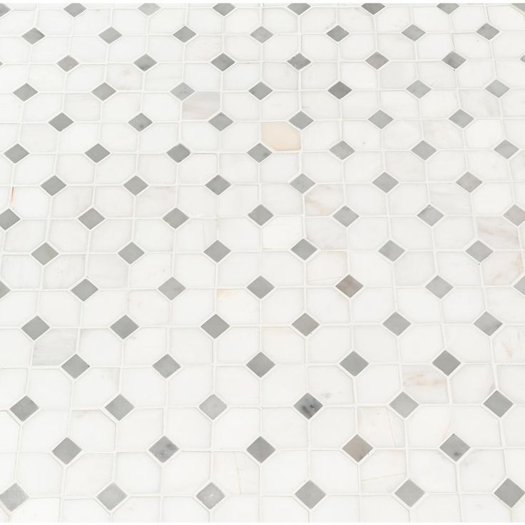 MSI Bianco Dolomite Dotty 12.31 in. x 12.36 in. x 10 mm Polished Marble Mesh-Mounted Mosaic Tile (10.6 sq. ft. / case)