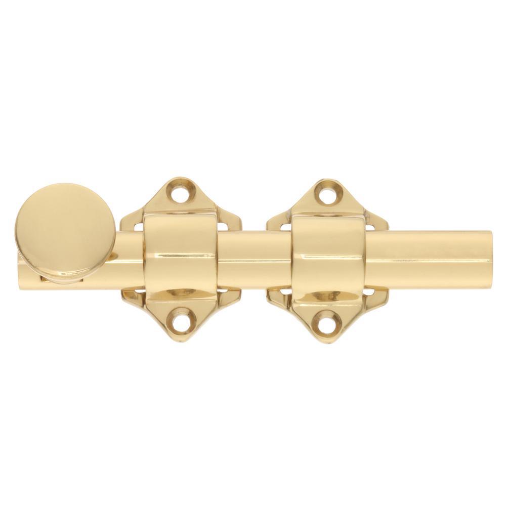 4 1/4 in. Solid Brass Dutch Door Surface Bolt - Super Arbor