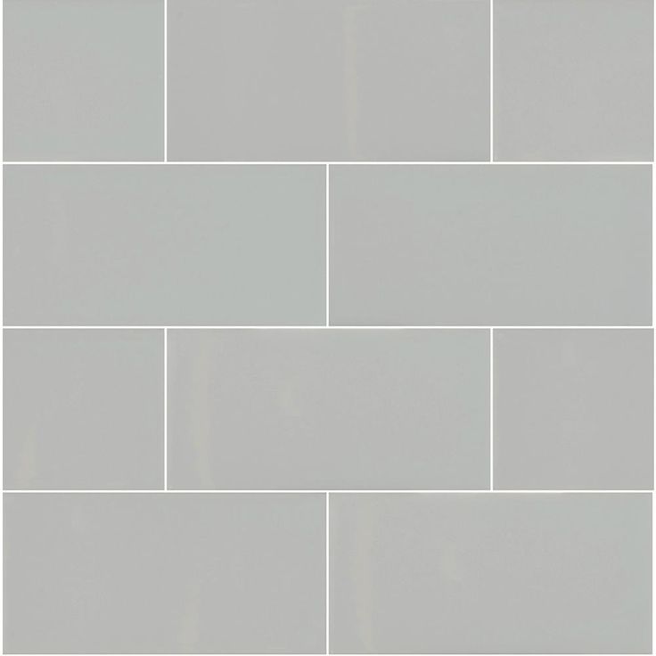 MSI Gray 3 in. x 6 in. Glossy Ceramic Gray Subway Tile (1 sq. ft. / case)