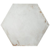 Angela Harris Flatiron White 20" Hexagon Matte Porcelain Tile