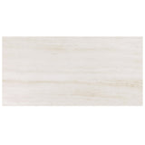 Nashville White 12x24 Polished Porcelain Tile - Travertine Look