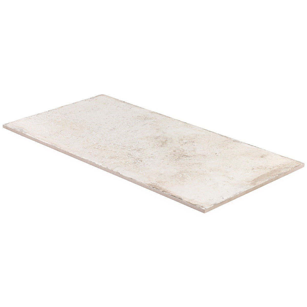 Seville Olimpia White 12x24 Matte Porcelain Tile - Travertine Look