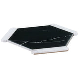 Sagon Nero Black 9" Hexagon Matte Porcelain Tile - Lux Tile