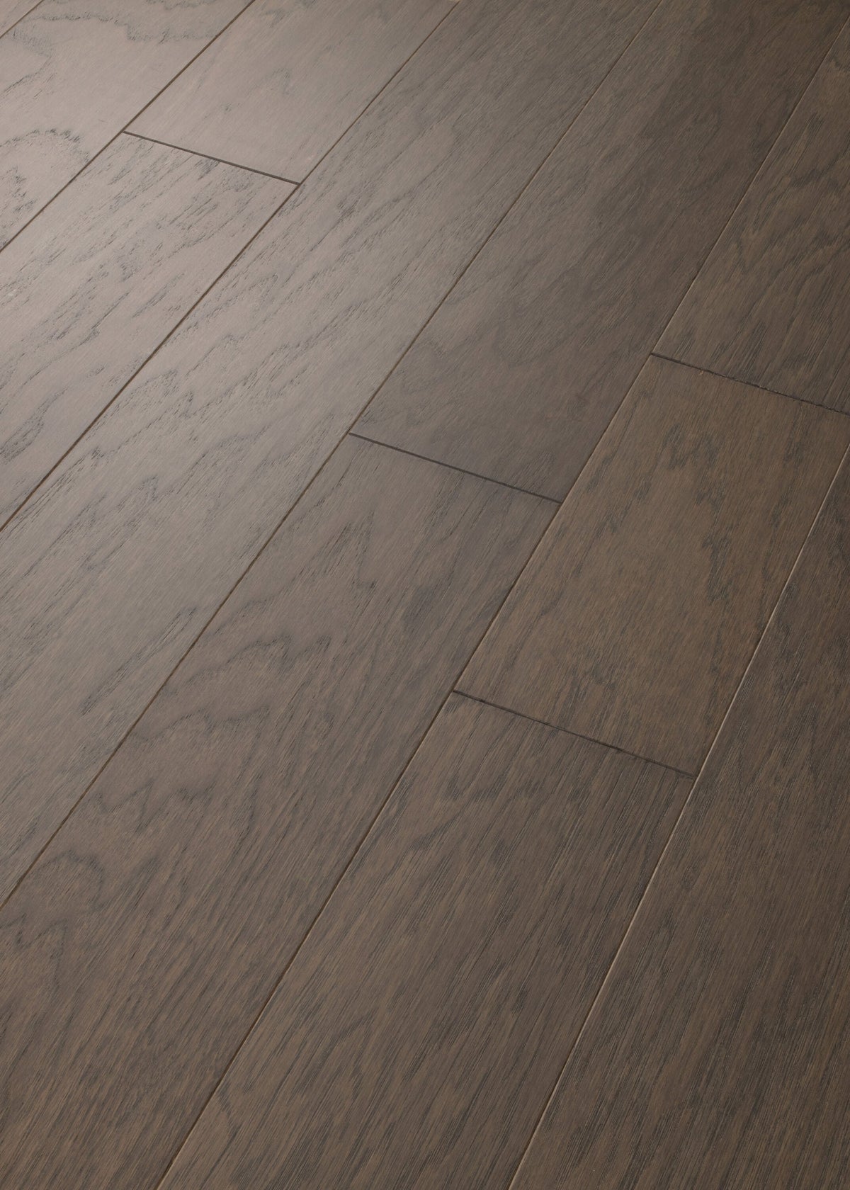 Shaw Hickory Riverstone hardwood flooring — color and finish detail
