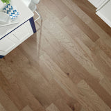Shaw Hickory Thatch hardwood flooring — installed room view