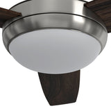 Harbor Breeze Beach Creek 52-in Brushed Nickel LED Indoor Ceiling Fan with Light Kit and Remote (3-Blade)