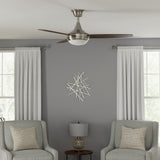 Harbor Breeze Beach Creek 52-in Brushed Nickel LED Indoor Ceiling Fan with Remote (3-Blade)