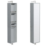 Wyndham Collection Amare 13.75-in W x 73-in H x 15-in D Dove Gray Bathroom Wall Cabinet