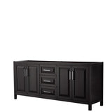 Wyndham Collection Daria 78.75-in Dark Espresso Bathroom Vanity Cabinet