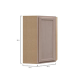 Hampton Assembled 24x36x12 in. Wall Diagonal Cabinet in Unfinished Beech - Super Arbor