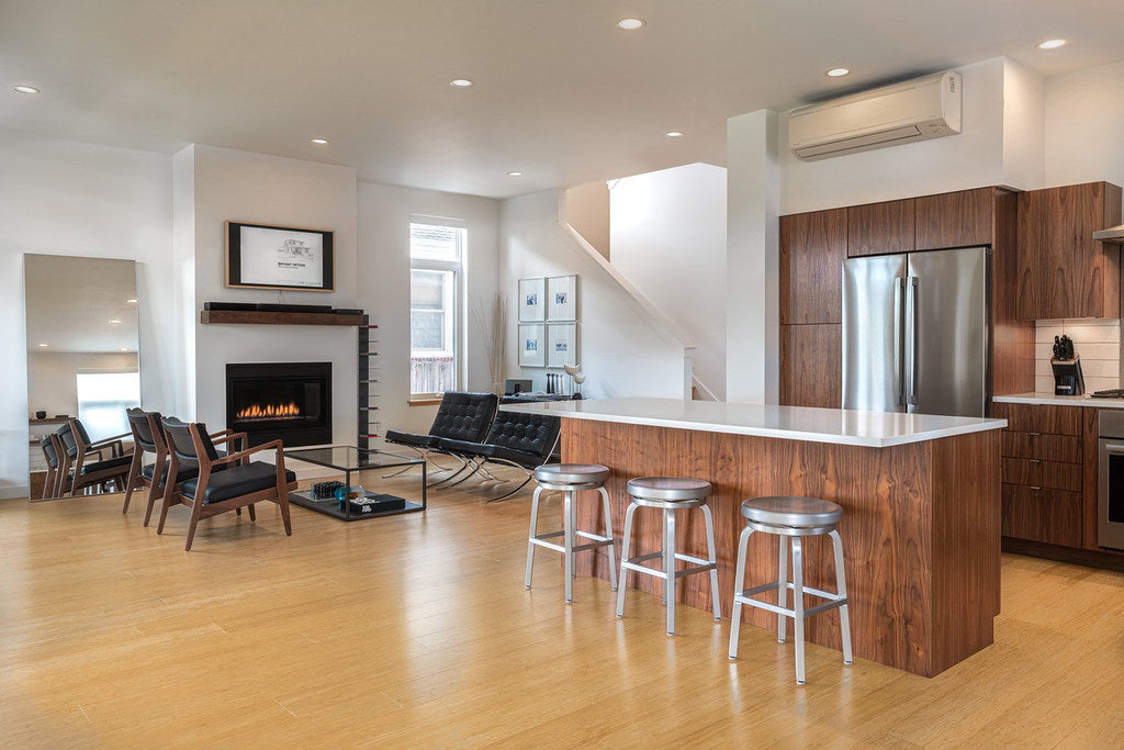 CALI BAMBOO Natural 9/16 in. T x 5.39 in. W x 72 in. L Solid Wide T&G Bamboo Flooring, 27.01 sq. ft./Carton